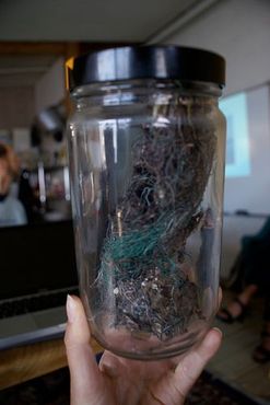 Пластик, собранный в Тихом океане