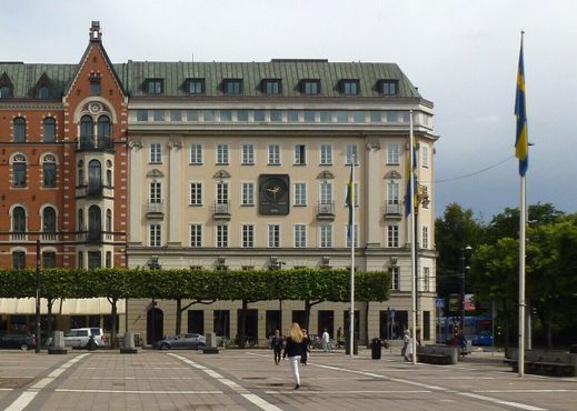 Дом на площади Норрмальмсторг, где располагался банк