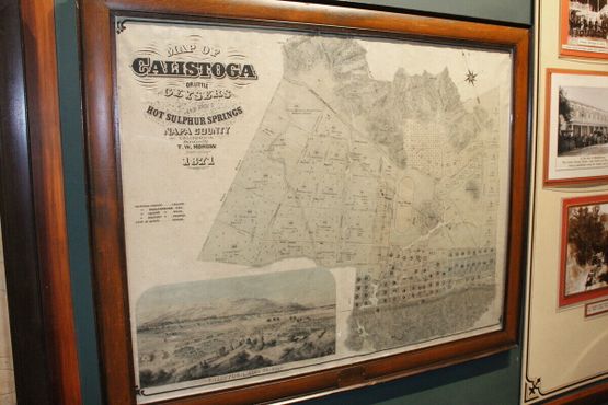 Карта Калистоги 1871 года