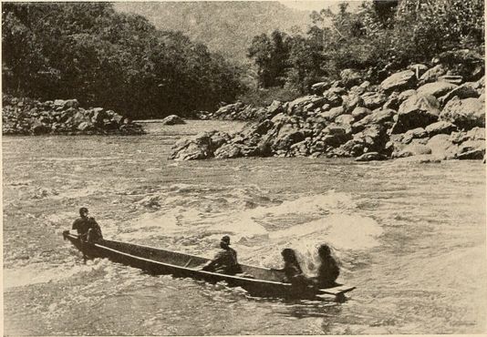 Люди в каноэ над Понго-де-Майник (1916 г.)