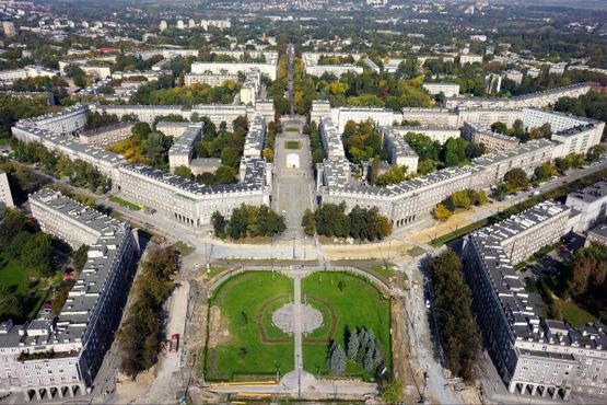 Фотография Центральной площади с воздуха