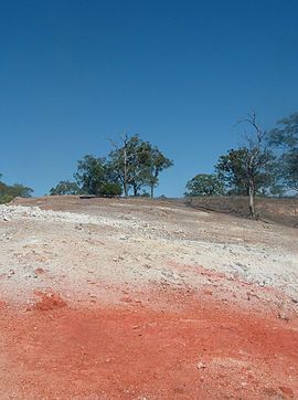 Неравномерная растительность вдоль угольного пласта (Викисклад)