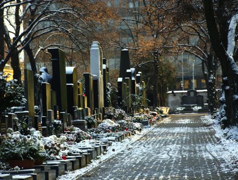 Ольшанское кладбище зимой